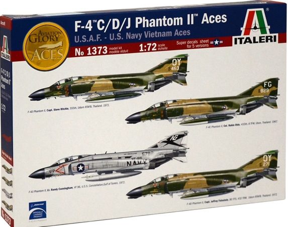1373 Самолет F-4 C/D/J Фантом "Vietnam Aces" 1/72 Italeri