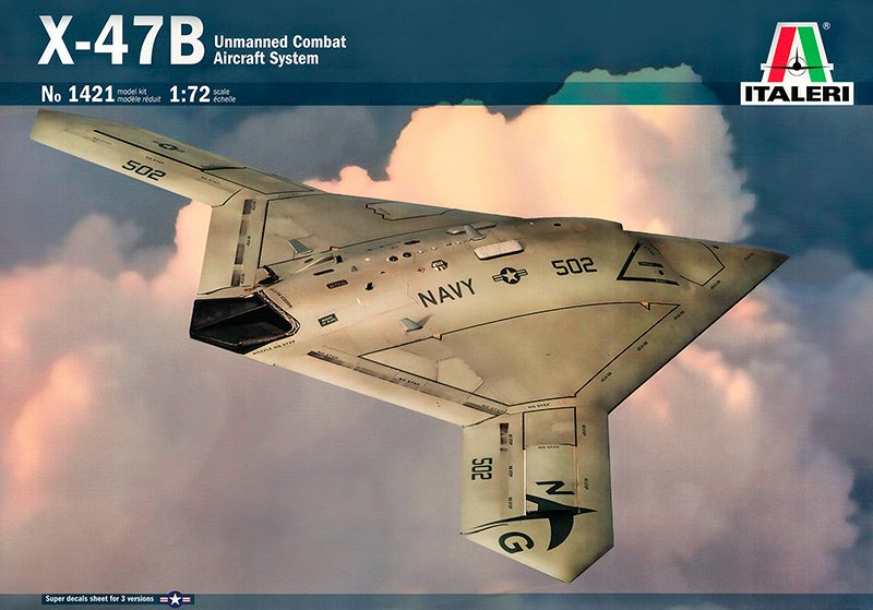 1421 X-47B Американский БПЛА Northrop Grumman 1/72 Италери