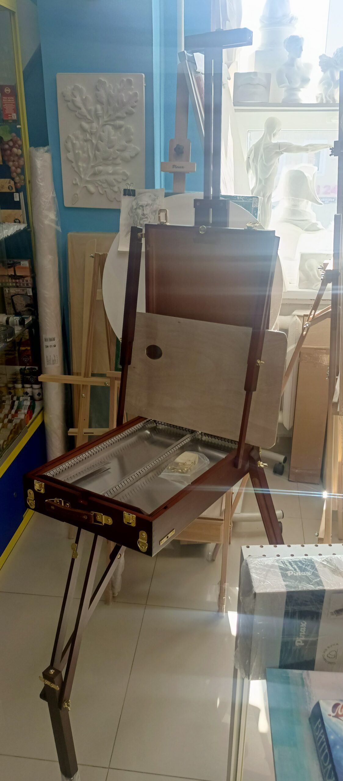 Этюдный ящик двусторонний FE-3BR красный бук — изображение 3