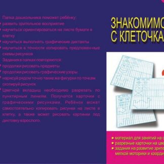 Папка дошкольника "Знакомимся с клеточками" ИП Бурдина С.В.