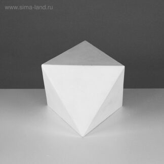 Октаэдр 15 см гипс геометрическая фигура
