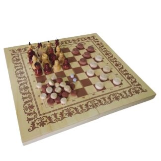 Игра 3 в 1 нарды, шашки, шахматы НШ-2